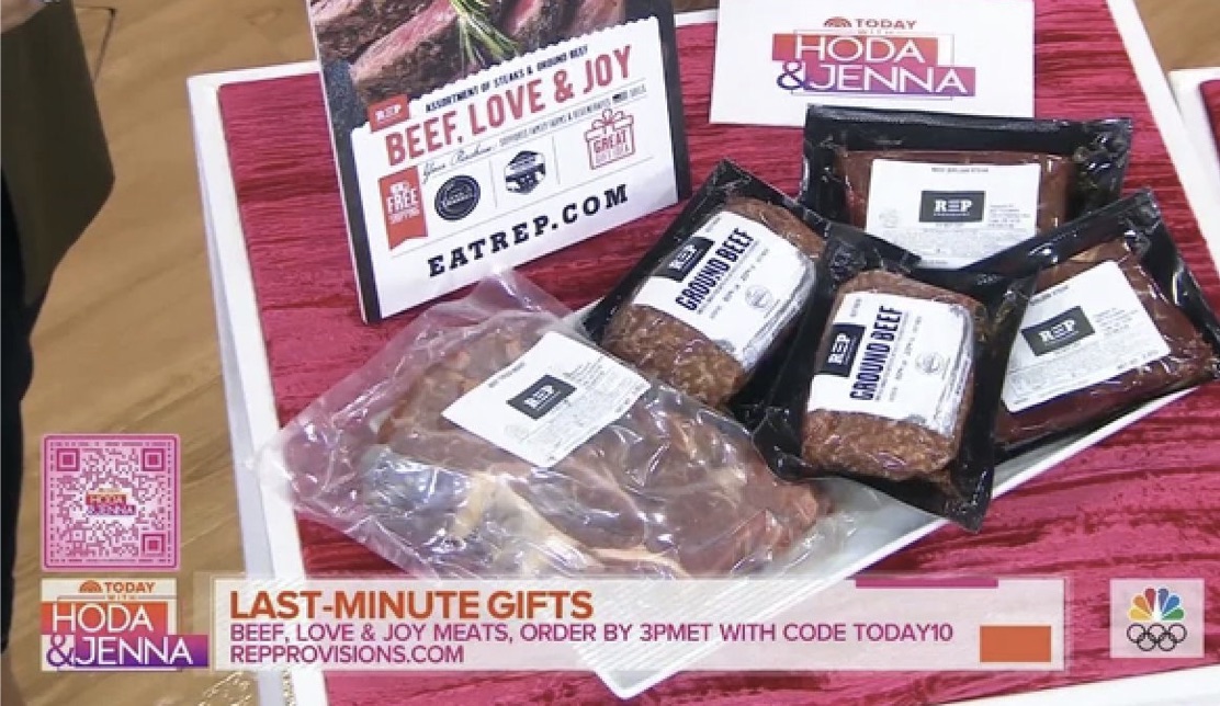 REP Provisions beef featured on NBC's TODAY with Hoda and Jenna
